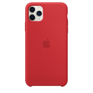 Official Apple Silicone Rear Case Cover for Apple iPhone 11 Pro Max - Red