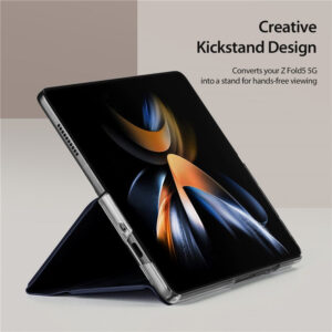 Dux Ducis Bril Leather Case Cover for Samsung Galaxy Z Fold5 5G - Blue