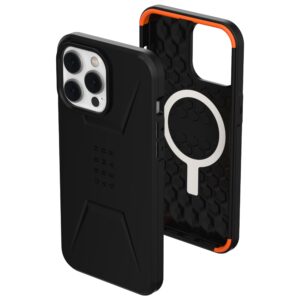 Urban Armor Gear (UAG) Civilian MagSafe Tough Case for iPhone 14 Pro Max - Black