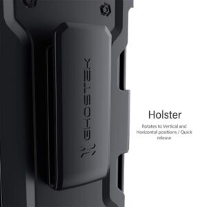 Ghostek Iron Armor 3 Heavy Duty Holster Case for iPhone 12 Mini - Black Matte