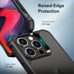 ESR Air Armor Protective Tough Case Cover for Apple iPhone 15 Pro Max - Frosted Black