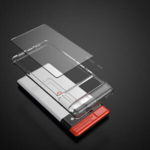 Armoured™ Shock Tough Rugged Case for Google Pixel 6 Pro - Clear / Black Buttons