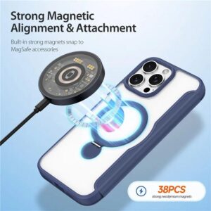 DUX DUCIS Skin X Pro MagSafe Standing Flip Wallet Case for Apple iPhone 16 Pro - Blue