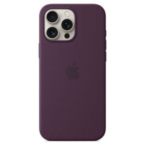 Official Apple Silicone Magsafe Rear Case Cover for iPhone 16 Pro Max - Plum