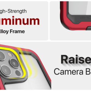 Ghostek Atomic Slim 3 Aluminum Tough Case Cover for Apple iPhone 12 Pro Max - Pink