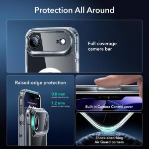 ESR Classic Hybrid Magsafe Tough Rear Case & Tempered Glass Screen Protector for Apple iPhone 17 Air - Clear