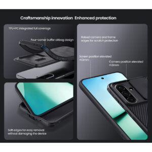 Nillkin CamShield Pro Lens Protector Case Cover for Samsung Galaxy A36 5G - Black