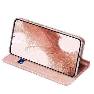 DUX DUCIS Skin Pro Faux Leather Wallet Flip Case for Samsung Galaxy S23+ (Plus) - Rose Gold