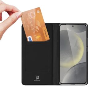 DUX DUCIS Skin Pro Faux Leather Wallet Flip Case for Samsung Galaxy S24 FE - Black