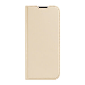DUX DUCIS Skin Pro Faux Leather Wallet Flip Case for Xiaomi Poco F4 / F4 5G - Gold