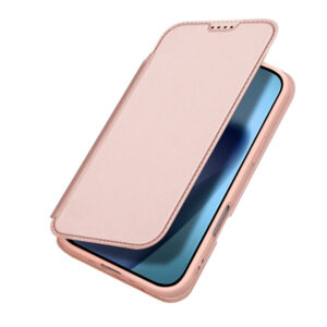 DUX DUCIS Skin Pro Faux Leather Wallet Flip Case for Apple iPhone 17 Air - Rose Gold