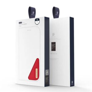 DUX DUCIS Real Leather Flip RFID Wallet Case for Samsung Galaxy S24 - Red