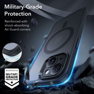 ESR Magsafe Case w/ Screen & Lens Protection for Apple iPhone 15 - Frosted Black