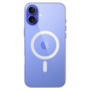 Official Apple Silicone Magsafe Rear Case Cover for iPhone 16 Plus - Clear