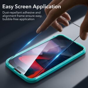 ESR 2-Pack Tempered Glass Screen Protector for Apple iPhone 15 Pro Max - Black