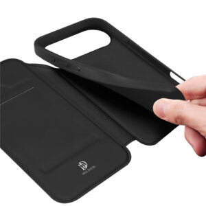 DUX DUCIS Skin Pro Faux Leather Wallet Flip Case for Apple iPhone 17 Air - Black