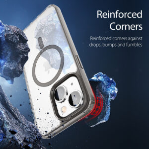 DUX DUCIS Clin2 Clear Tough with MagSafe Case for Apple iPhone 14 & 13 - Grey