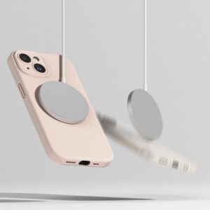 Ringke Slim Silicone Magsafe Matte Rear Case for Apple iPhone 15 - Pink Sand
