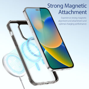 DUX DUCIS Clin2 Clear Tough with MagSafe Case for Apple iPhone 14 Pro Max - Grey