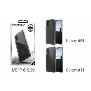 X-Doria Defense Clear Tough Hybrid Rear Case for Samsung Galaxy A51 - Clear