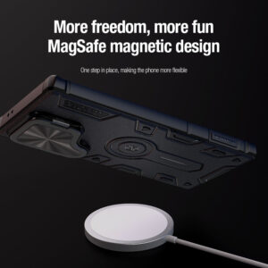 Nillkin CamShield Armor Prop Lens Protector Magnetic Case for Samsung Galaxy S24 Ultra - Black
