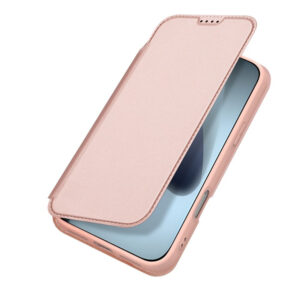 DUX DUCIS Skin Pro Faux Leather Wallet Flip Case for Apple iPhone 17 Pro Max - Rose Gold