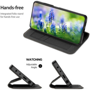 DUX DUCIS Skin X2 Tough Rugged Flip Wallet Case for Xiaomi Redmi Note 12 Pro 5G / Poco X5 Pro 5G - Black