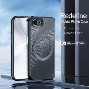 DUX DUCIS Aimo Series MagSafe Rear Case Cover for Apple iPhone 16e - Clear/ Black