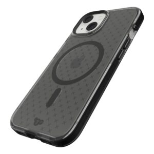 Tech21 EvoCheck Tough MagSafe Rear Case Cover for Apple iPhone 15 - Smokey Black