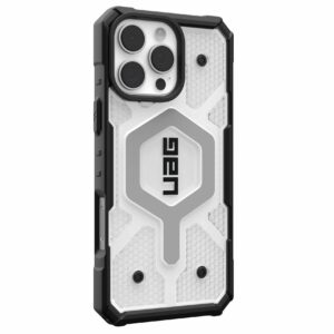 Urban Armor Gear (UAG) Pathfinder MagSafe Tough Case Cover for Apple iPhone 16 Pro Max - Clear/ Black