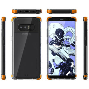 Ghostek Covert 2 Clear Protective Case Cover for Samsung Galaxy Note 8 - Orange