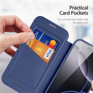 DUX DUCIS Skin X Pro MagSafe Flip Wallet Case for Apple iPhone 17 Pro Max - Blue