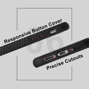 Fuse™ Combo Shock Absorbing Rear Flexi Case for Samsung Galaxy S20 - Black