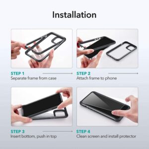 ESR Alliance Tough Full Body Rugged Rear Case for Apple iPhone 12 Mini - Black