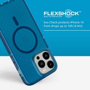 Tech21 EvoCheck Tough MagSafe Rear Case Cover for Apple iPhone 14 Pro Max - Classic Blue