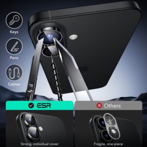 Ringke Ultra Tough Camera Lens Protector for iPhone 16 / 16 Plus - Black