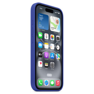 Official Apple Silicone Magsafe Rear Case Cover for iPhone 16 - Ultramarine