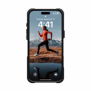 Urban Armor Gear (UAG) Plasma XTE Kickstand Tough Case for iPhone 16 Pro Max - Black/Orange