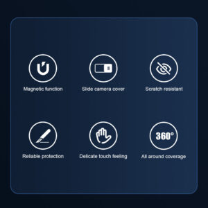 Nillkin CamShield Pro MagSafe Lens Protector Case for iPhone 14 Plus - Blue