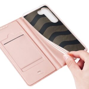 DUX DUCIS Skin Pro Faux Leather Wallet Flip Case for Samsung Galaxy S23+ (Plus) - Rose Gold