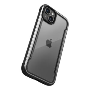 Raptic Shield Tough Rugged Rear Case Cover for Apple iPhone 15 - Black