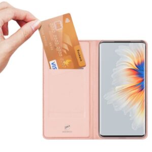 DUX DUCIS Skin Pro Faux Leather Wallet Flip Case for Xiaomi Mix 4 - Rose Gold