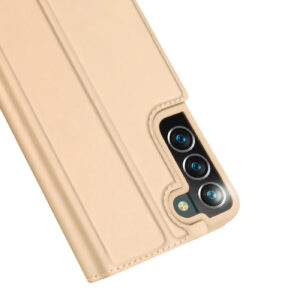 DUX DUCIS Skin Pro Wallet Flip Case for Samsung Galaxy S22+ Plus 5G - Gold