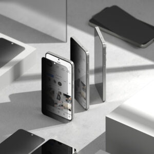 Ringke 2 Pack Easy Slide Privacy Glass Screen Protector for Samsung Galaxy S25+ Plus