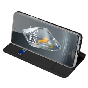 DUX DUCIS Skin Pro Faux Leather Wallet Flip Case for OnePlus Ace 3 / 12R - Black