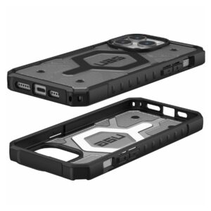 Urban Armor Gear (UAG) Pathfinder MagSafe Tough Case for iPhone 15 Pro Max - Ash