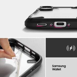 Ringke Fusion X Tough Rugged Case for Samsung Galaxy A36 / A56 5G - Clear/Black