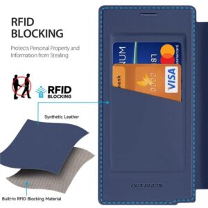 DUX DUCIS Skin X Pro Magnetic Flip Wallet Case for Samsung Galaxy S25 Ultra - Blue