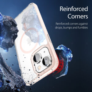 DUX DUCIS Clin2 Clear Tough with MagSafe Case for Apple iPhone 14 Plus - Pink