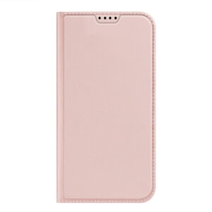 DUX DUCIS Skin Pro Faux Leather Wallet Flip Case for Apple iPhone 15 Pro - Rose Gold